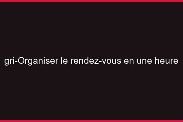 Organiser le rendez-vous en une heure